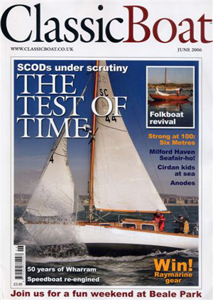 The Maid on the Front Cover of Classic Boat Click to see a video of the photo shoot